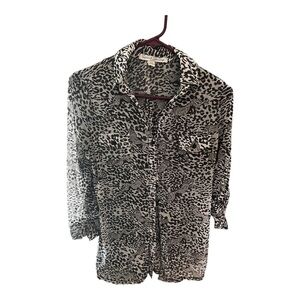 French Laundry Animal Print Blouse